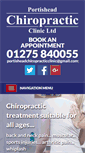 Mobile Screenshot of portisheadchiropracticclinic.co.uk